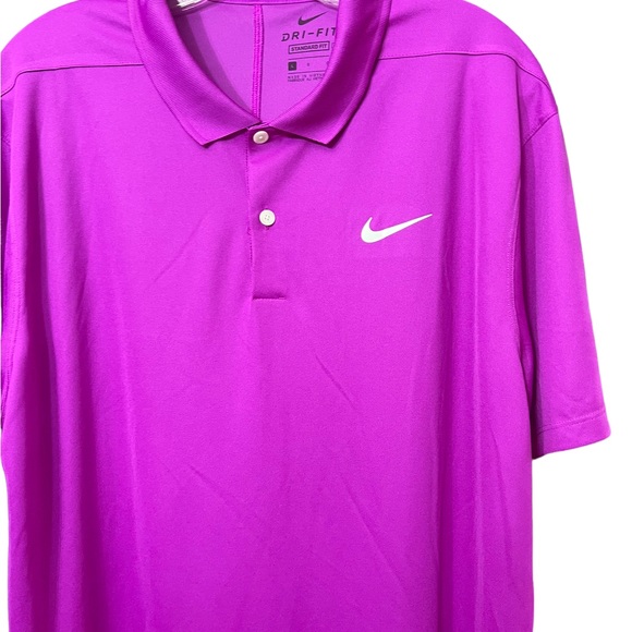 Nike Dri Fit standard fit Polo Shirt size large purple. - Picture 4 of 6
